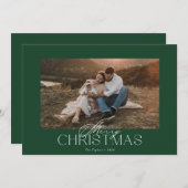 Klassieke moderne Kaart met foto (Voorkant / Achterkant)