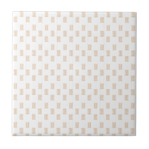 Klassieke moderne keramische tegel beige & wit vie tegeltje