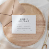 Klassieke Moderne Klassieke Minimale Huwelijk RSVP Kaartje