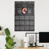 Klassieke Moderne Krijtbord Foto Zitplaatskaart Poster (Thuiskantoor)
