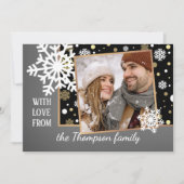 Klassieke moderne liefde seizoensgroeten feestdagenkaart (Voorkant)