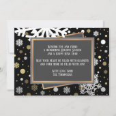 Klassieke moderne liefde seizoensgroeten feestdagenkaart (Achterkant)