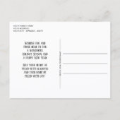 Klassieke moderne liefdesfeestdagen - Groeten Briefkaart (Achterkant)