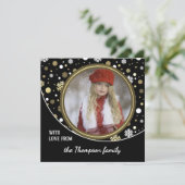 Klassieke moderne liefdesfeestdagen - Groeten Feestdagenkaart (Staand voorkant)