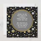 Klassieke moderne liefdesfeestdagen - Groeten Feestdagenkaart (Achterkant)