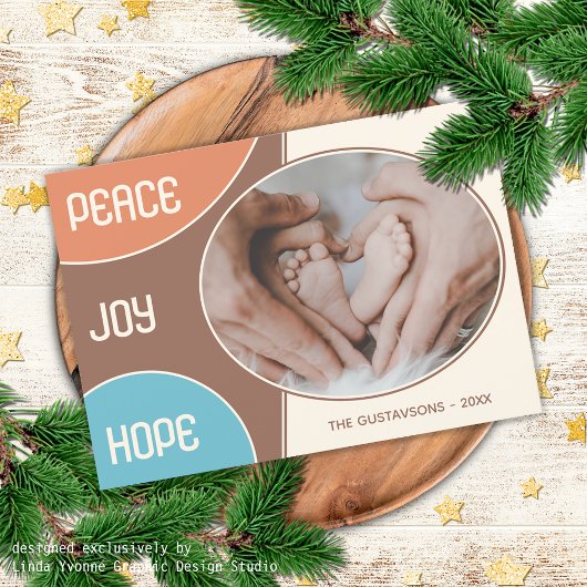 Klassieke, moderne liefdesseizoensgroeten feestdagenkaart