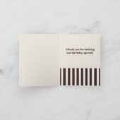 Klassieke moderne malse cartoon konijn tweeling me bedankkaart (Binnen)