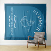 Klassieke moderne marine-vrijgezellenbanner voor d wandkleed (In Situ (horizontaal))