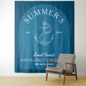 Klassieke moderne marine-vrijgezellenbanner voor d wandkleed (In situ)