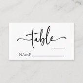 Klassieke moderne minimalistische eenvoudige bruil plaatskaartje (Voorkant)