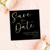 Klassieke Moderne Minimalistische Zwart Elegante H Save The Date