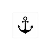 Klassieke Moderne Nautische Anker Hout Art Stamp Rubberstempel (Afrduk)