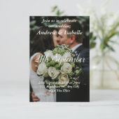 Klassieke Moderne Olifant Huwelijk Minimalistisch Bedankkaart (Staand voorkant)