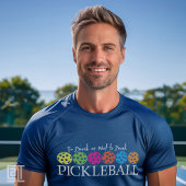 Klassieke moderne pickleball om te drinken of niet t-shirt