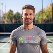 Klassieke moderne pickleball om te drinken of niet t-shirt