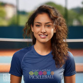 Klassieke moderne pickleball om te drinken of niet t-shirt