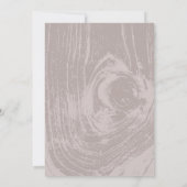 Klassieke Moderne Rustieke Houtnerf Chic Herfst Br Kaart (Achterkant)