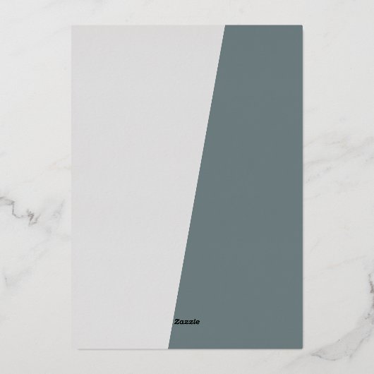 Klassieke moderne seizoengroeten Silver Gold Folie Feestdagenkaart (Achterkant)