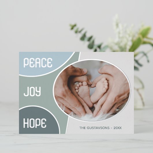 Klassieke moderne seizoengroeten Silver Gold Folie Feestdagenkaart (Staand Voorkant)