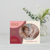 Klassieke moderne seizoensgroeten Gold Foil Holida Folie Feestdagen Briefkaart (Staand Voorkant)