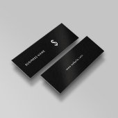 Klassieke, moderne, stijlvolle zwarte Label tegen  Mini Visitekaartjes