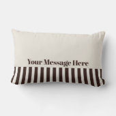 Klassieke Moderne Streep Leuke Twin Bunny Meisje Kussen (Achterkant)