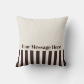 Klassieke moderne Stripe Cute Cartoon Twin Bunny K Kussen (Achterkant)