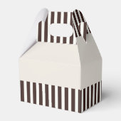 Klassieke moderne Stripe Cute Twin Bunny Girl Bedankdoosjes (Achterkant)