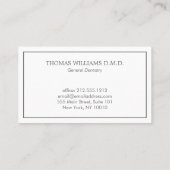 Klassieke Moderne Tandese Logo benoeming Visitekaartje (Achterkant)