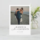 Klassieke moderne uitnodiging - elegant en minimal (Staand voorkant)