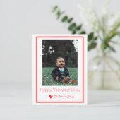 Klassieke moderne Valentijnsdag Fotokaart (Staand voorkant)