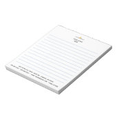 Klassieke moderne website voor zakelijk Logo Notitieblok (Linkerzijde)