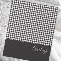 Klassieke moderne zwart-wit houndstooth