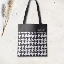 Klassieke moderne zwart-wit houndstooth