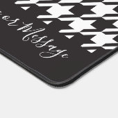 Klassieke moderne zwarte en witte hond bureaumat (Hoek)