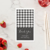 Klassieke moderne zwarte en witte hond servet (Insitu)