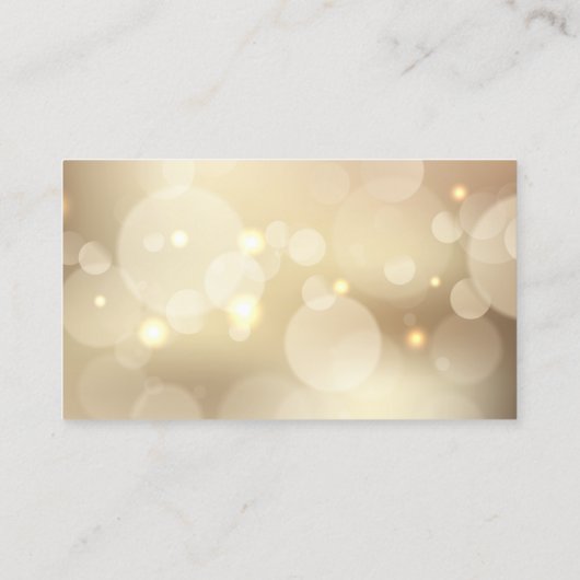 Klassieke, moderne zwarte gouden lampjes, aangepas visitekaartje (Achterkant)