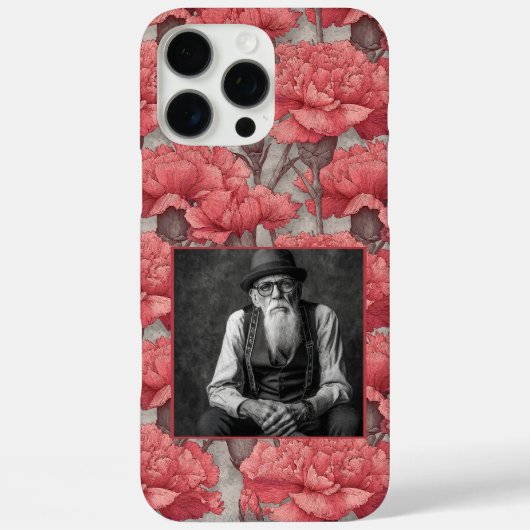 Klassieke Moeder Cadeaus Anjer Foto Case-Mate iPhone Case (Achterkant)