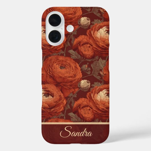 Klassieke Moeder Cadeaus Ranunculus Naam Case-Mate iPhone Case (Achterkant)