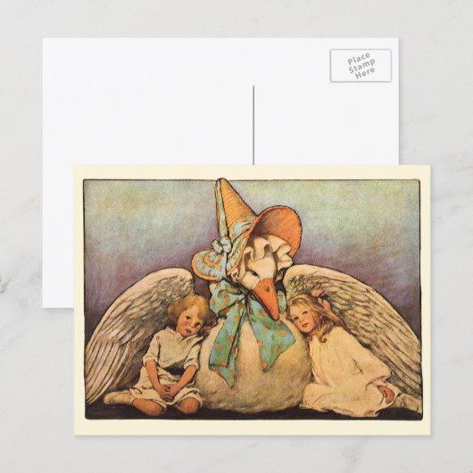Klassieke Moeder de Gans Kinderen Jessie Willcox S Briefkaart (Voorkant / Achterkant)