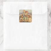 Klassieke Moeder de Gans Kinderen Jessie Willcox S Vierkante Sticker (Tas)