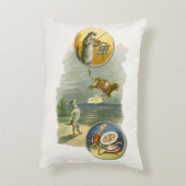 Klassieke Moeder de Gans-kinderrijm Hey Diddle Accent Kussen (Achterkant (Verticaal))