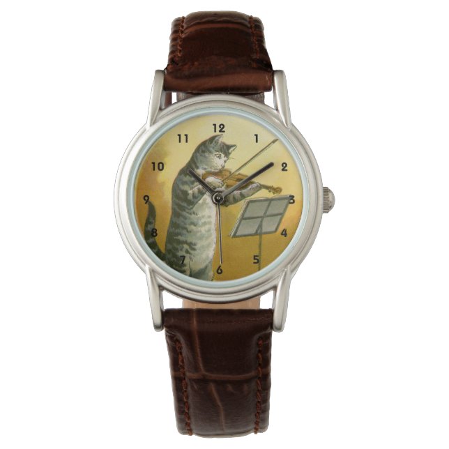Klassieke Moeder de Gans-kinderrijm Hey Diddle Horloge (Voorkant)