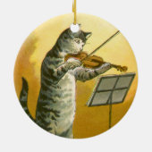 Klassieke Moeder de Gans-kinderrijm Hey Diddle Keramisch Ornament (Achterkant)