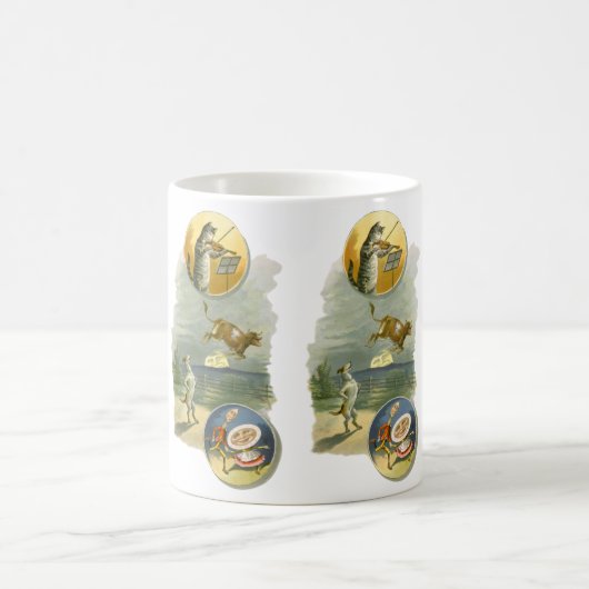 Klassieke Moeder de Gans-kinderrijm Hey Diddle Koffiemok (Center)