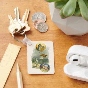 Klassieke Moeder de Gans-kinderrijm Hey Diddle Sleutelhanger