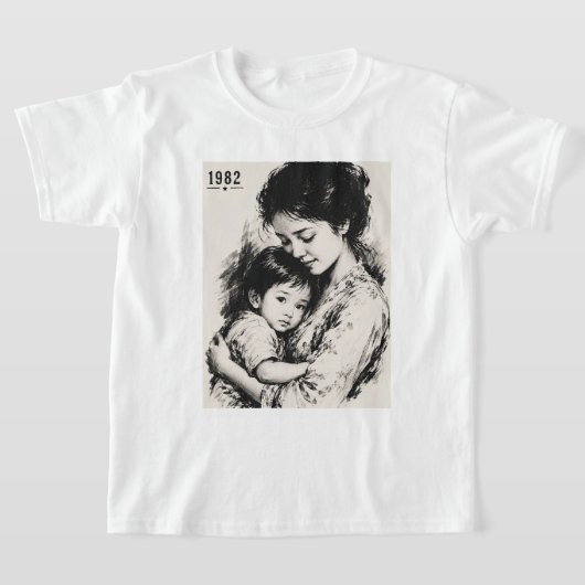 Klassieke Moeder & Kind 1982 T-shirt (Laagn)