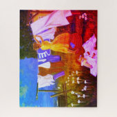 Klassieke moeders dagelijks werk legpuzzel (Verticaal)