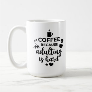 Klassieke mok 0,45 l grappige moeder leven koffie