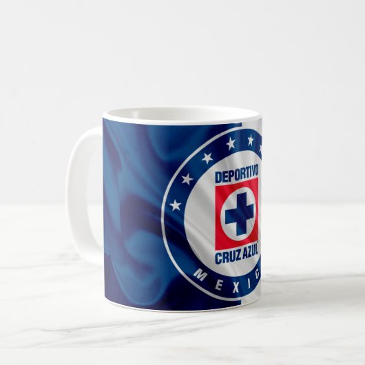 Klassieke Mok, 11 oz Cruz Azul - Cruz azulísimo Koffiemok (Voorkant links)